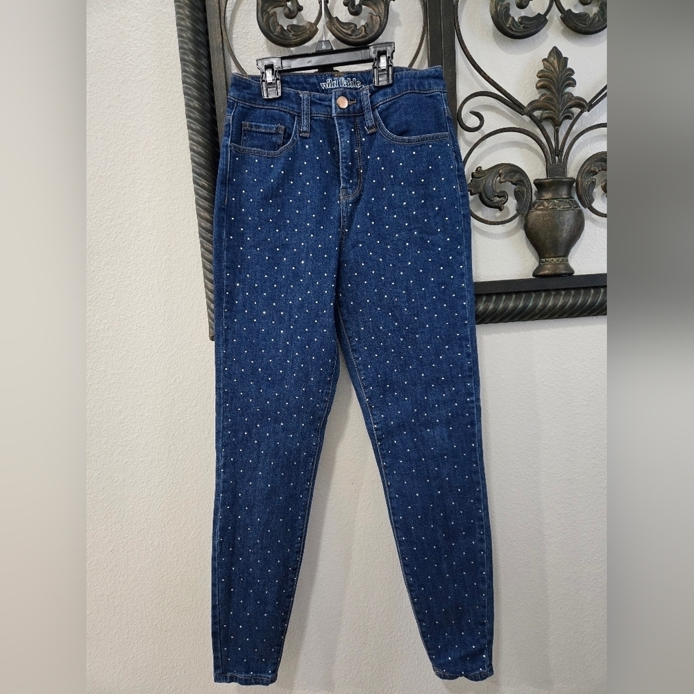 Wild Fable Rhinestone Embellished Blue Jeans - Picture 3 of 8